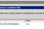 DataStore HeartBeat et vSphere HA
